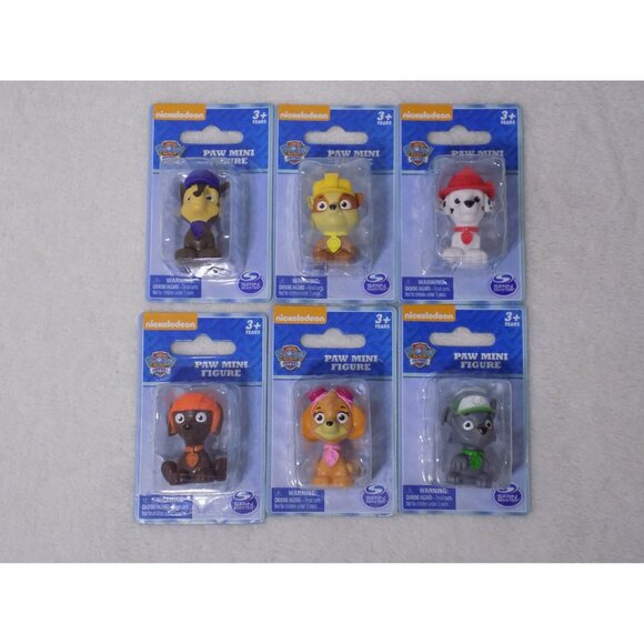 Paw Patrol Mini Figures - Rocky Zuma Skye Rubble Marshall & Chase Cake Toppers - Picture 3 of 3